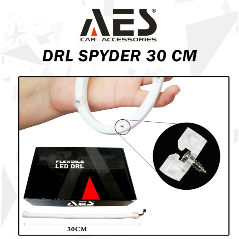 DRL Alis Spider AES 1 Mode 30 cm Flexible Soft Led Anti Bintik Grade A