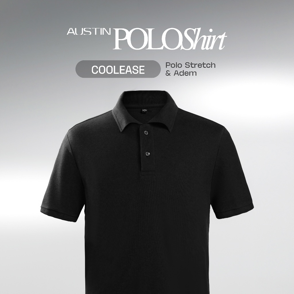 CUTOFF Austin Polo Shirt Baju Kaos Berkerah Lengan Pendek Polos Pria