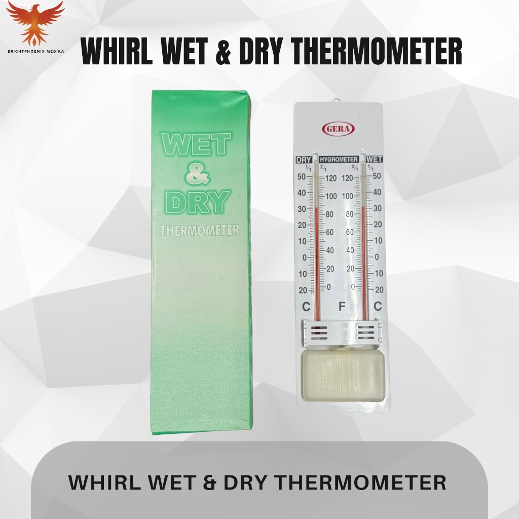 WHIRL WET AND DRY THERMOMETER