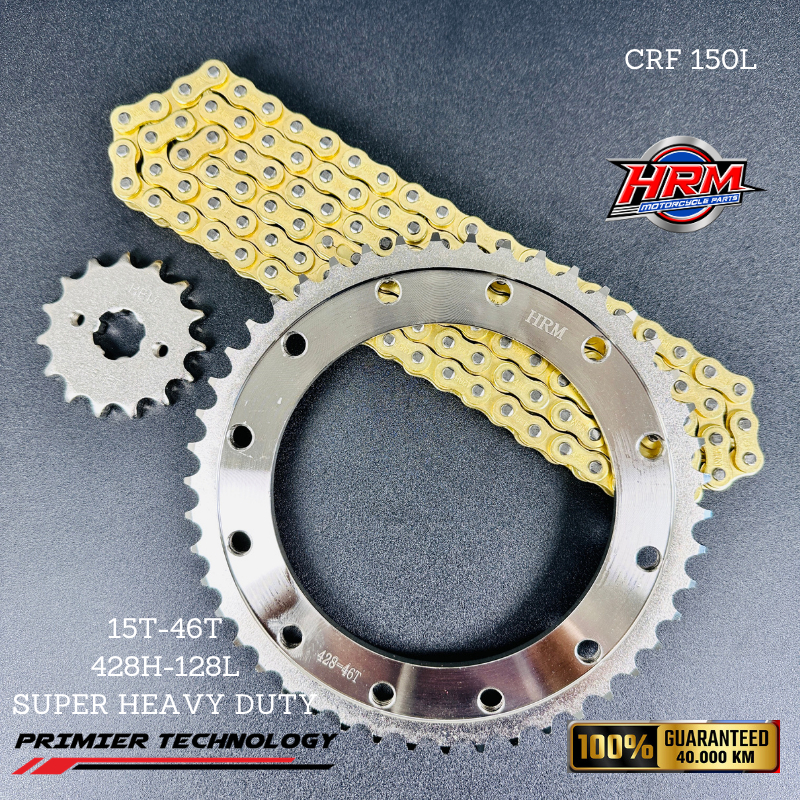 GEAR SET GIR SET RACING CRF150L CRF 150L 46T SILVER GOLD