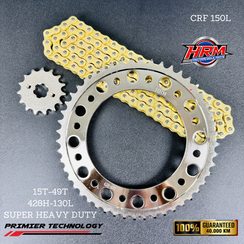 GEAR SET GIR SET RACING CRF150L CRF 150L 49T SILVER GOLD