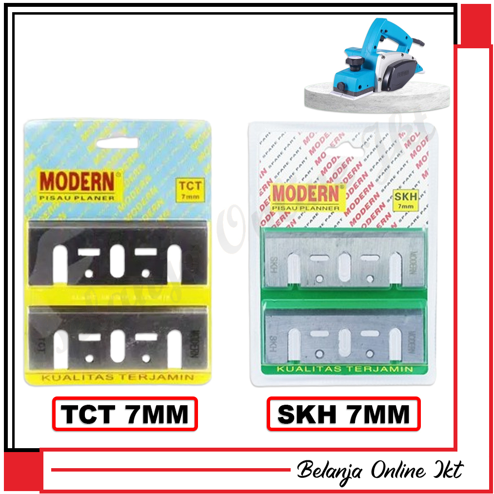 MODERN Mata Pisau Mesin Serut Planer TCT 7mm SKH 7mm Mata Pisau Mesin Serut Kayu Planer Ketam Pasah 