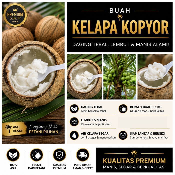 KELAPA PREMIUM !! Kelapa Kopyor Di Sekitar Saya - Kelapa Kopyor Frozen