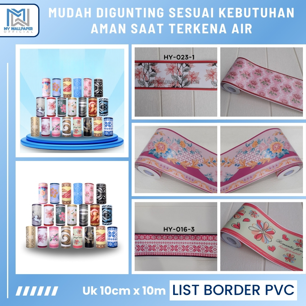 List Wallpaper Dinding List Pembatas Dinding List Tembok Bahan PVC