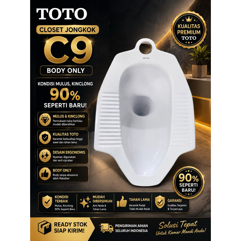 CLOSET JONGKOK TOTO CE9|CLOSET JONGKOK TOTO KOMPLIT