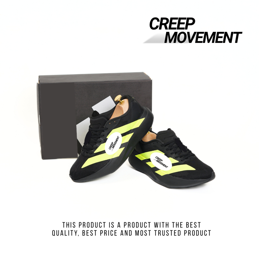 CREEPMOVEMENT - Sneakers Unisex A D I Z E R 0 EV0 SL Black Lucid Lemon 100% BNIB