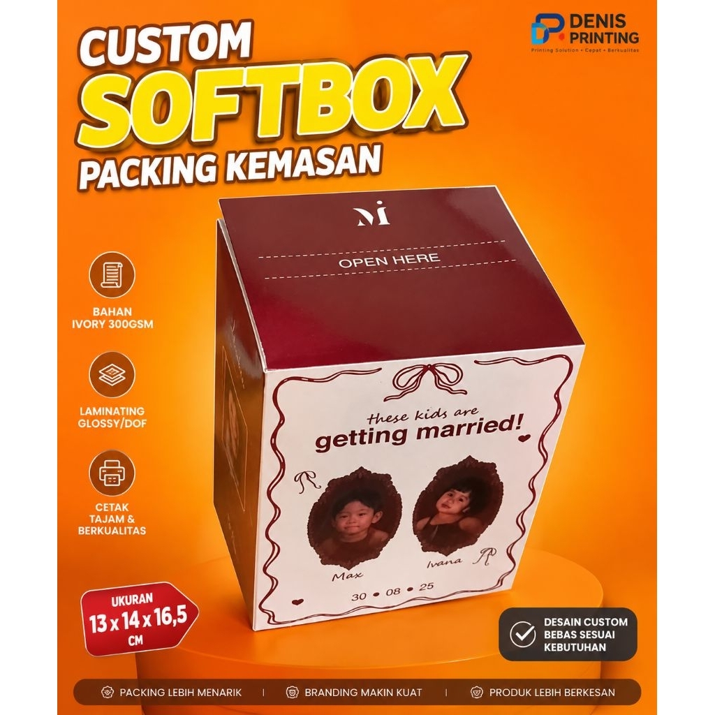 Custom Box Packaging / Kardus Kecil / Dus Parfum, Skincare, Hampers | Cetak Fullcolor
