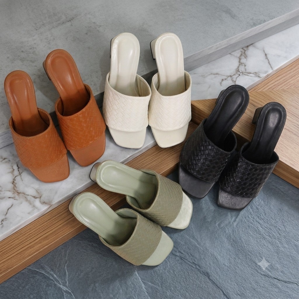 Reyora Sandal Sepatu Heels Shoes Wanita Korea VENETA HEELS