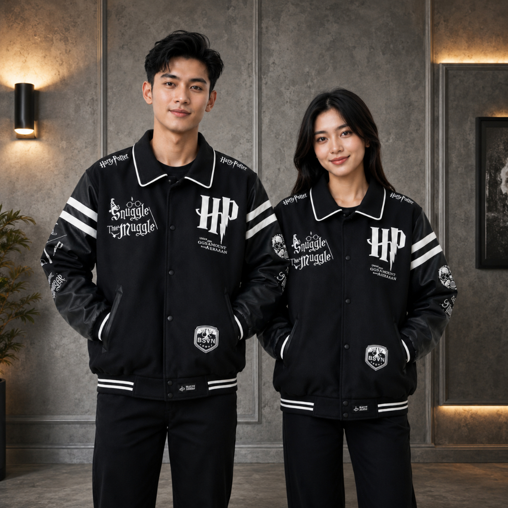 Varsity Jacket Harry Potter Mono Chrome