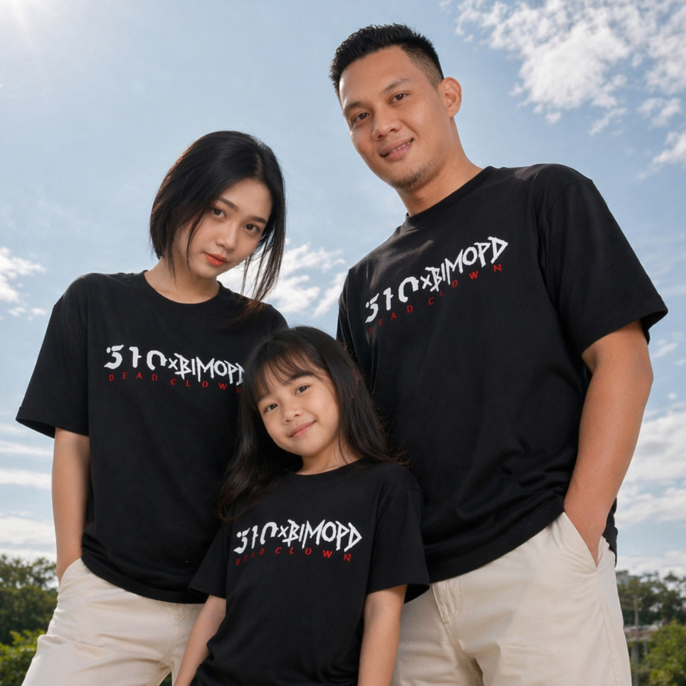Kaos 510 x BIMOPD - Dead Clown Tshirt 100% Cotton | Bisa untuk Kaos Ayah Anak | Bisa Untuk Family Ts