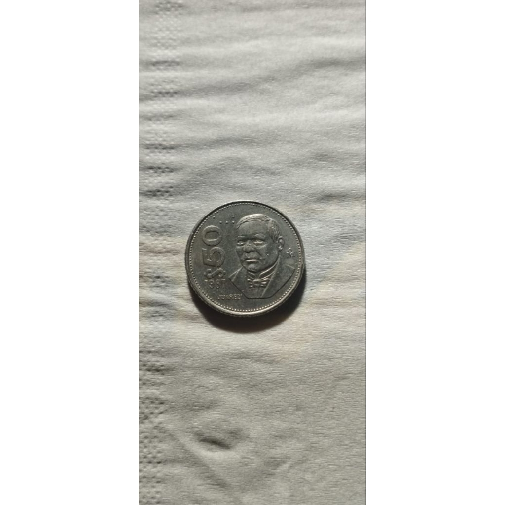 KOIN 50 PESO MEKSIKO USIA 39 TAHUN