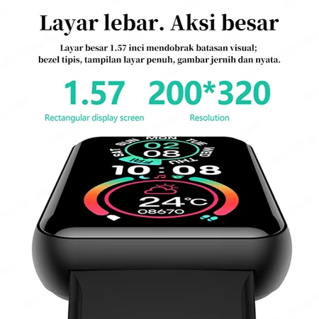 PAKET HEMAT SAMSUNG Smartwatch Smartband Galaxy Fit-5 IP68 Sleek Aluminum Alloy Case Smartband