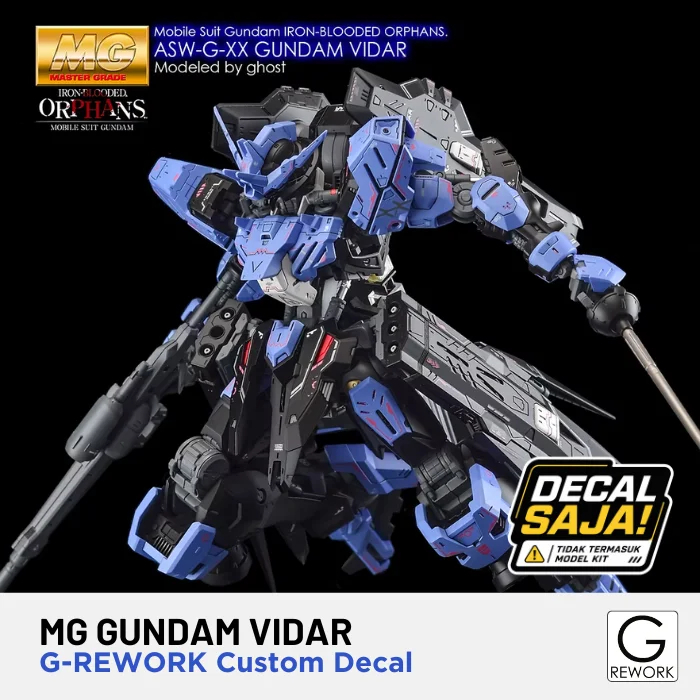 G-REWORK [MG] ASW-G-XX GUNDAM VIDAR CUSTOM WATER DECAL