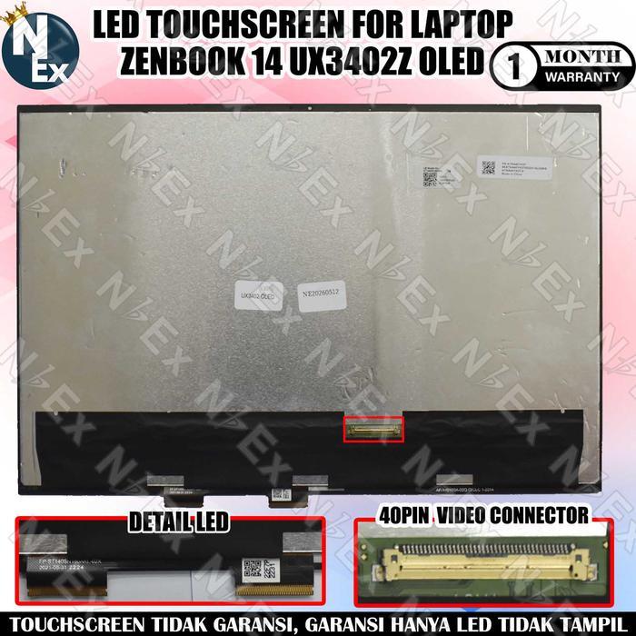 LED TOUCHSCREEN FOR LAPTOP ZENBOOK 14 UX3402Z OLED