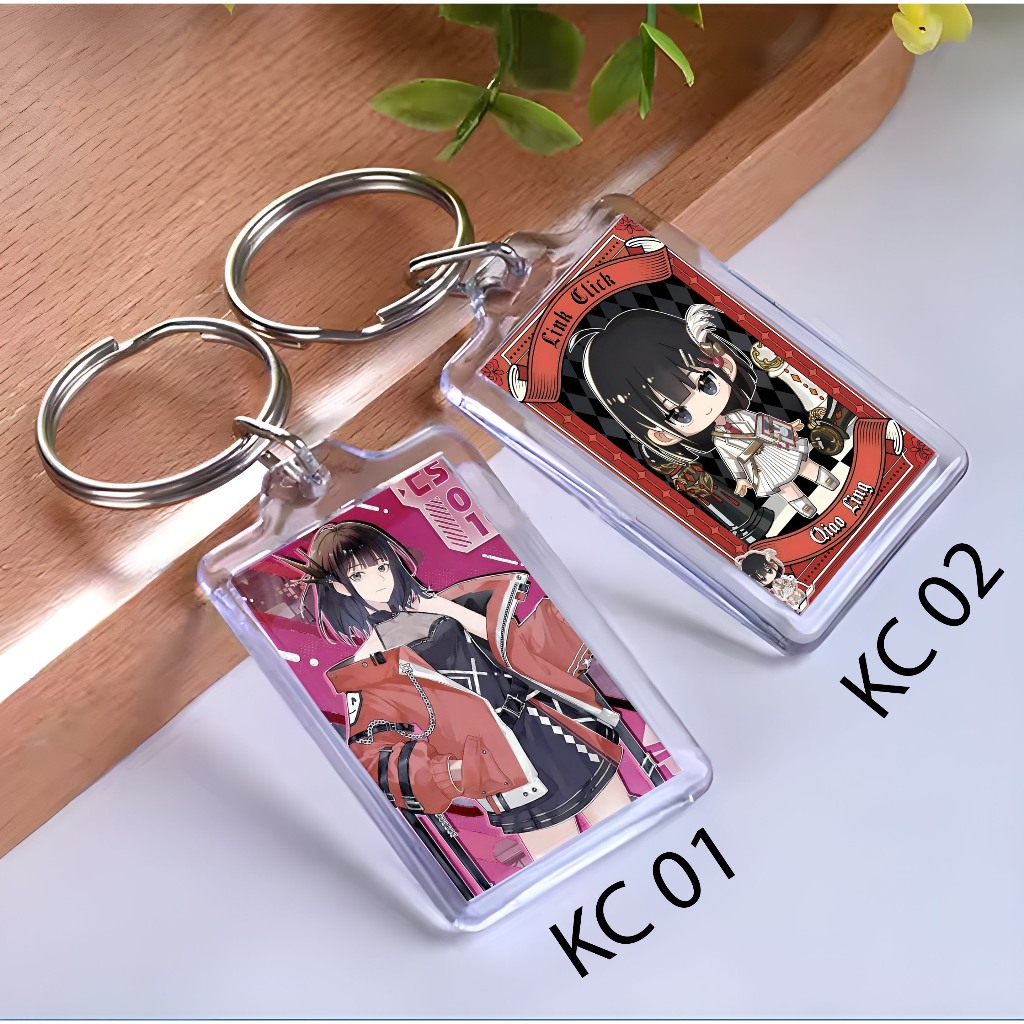 Keychain Qiao ling link click - Keychain Anime  Ling Click - Keychain - Qiao ling link click