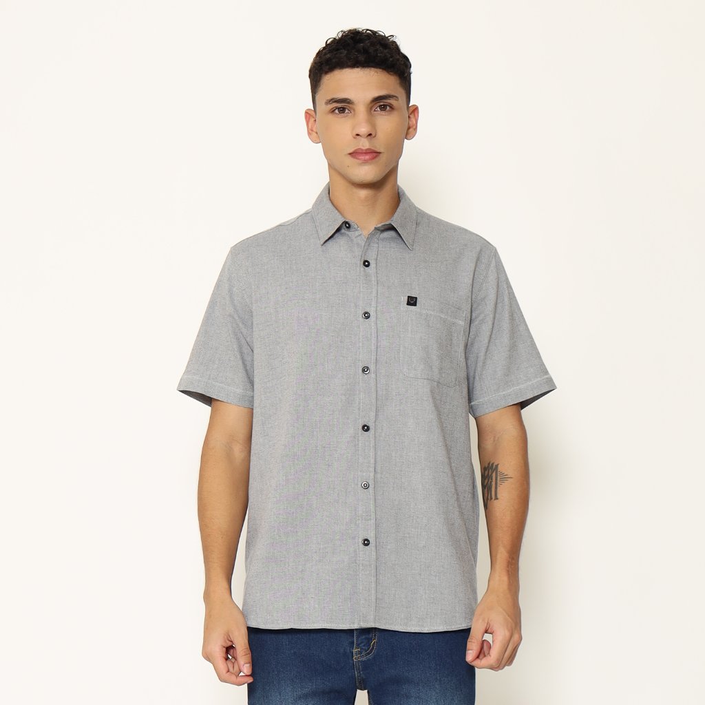 Planet Surf Clothing Kemeja Lengan Pendek Pria Wavy Planet Surf