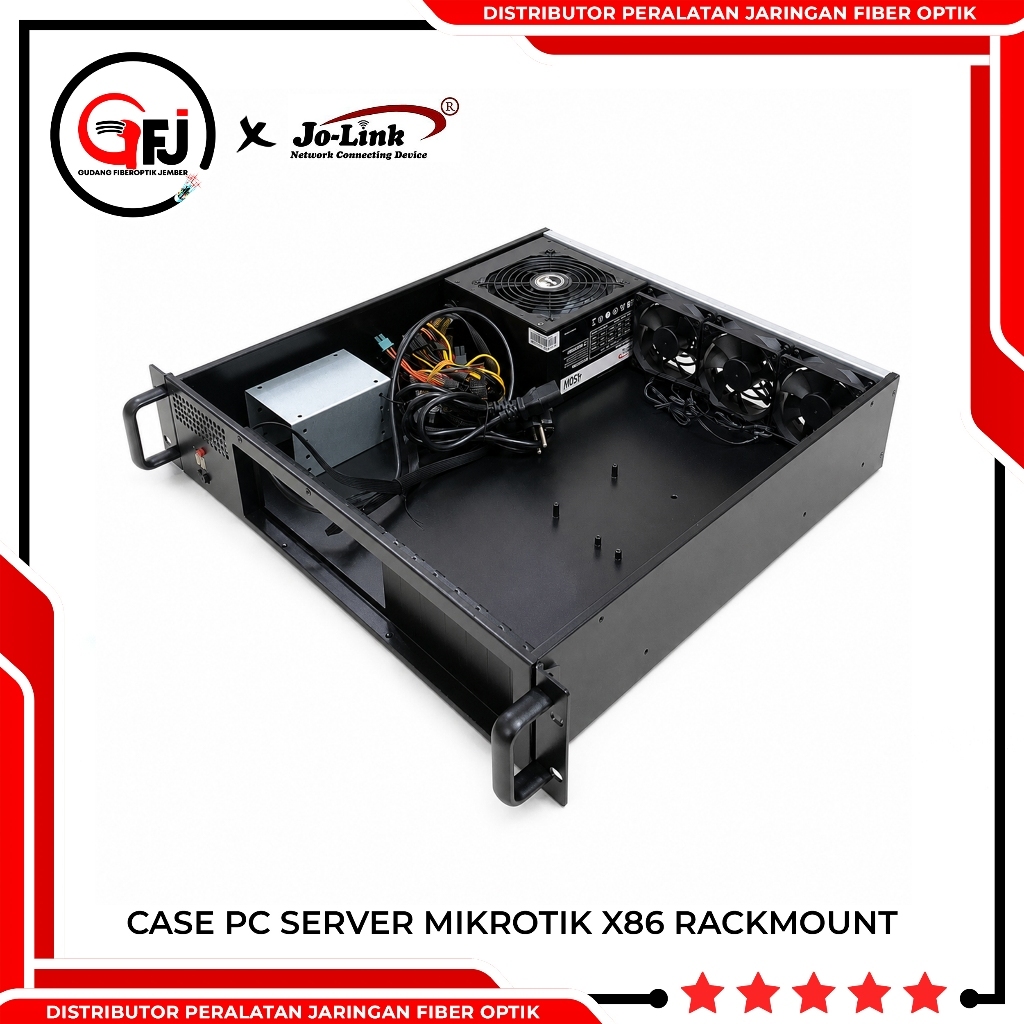 CASE/CASING PC SERVER MIKROTIK X86 2U RACKMOUNT MERK JO-LINK