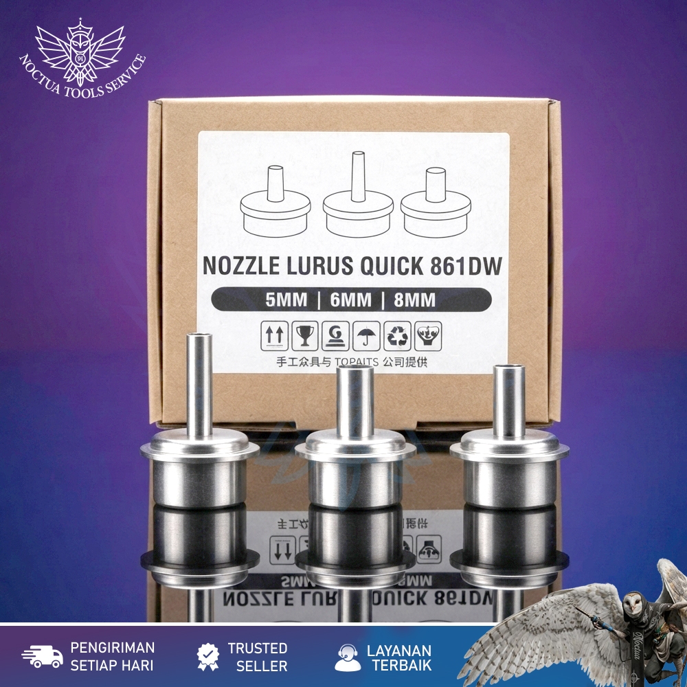 Set Mata Blower Quick 861dw / Set Mata Blower Lurus Quick 861DW 5MM 6MM 8MM