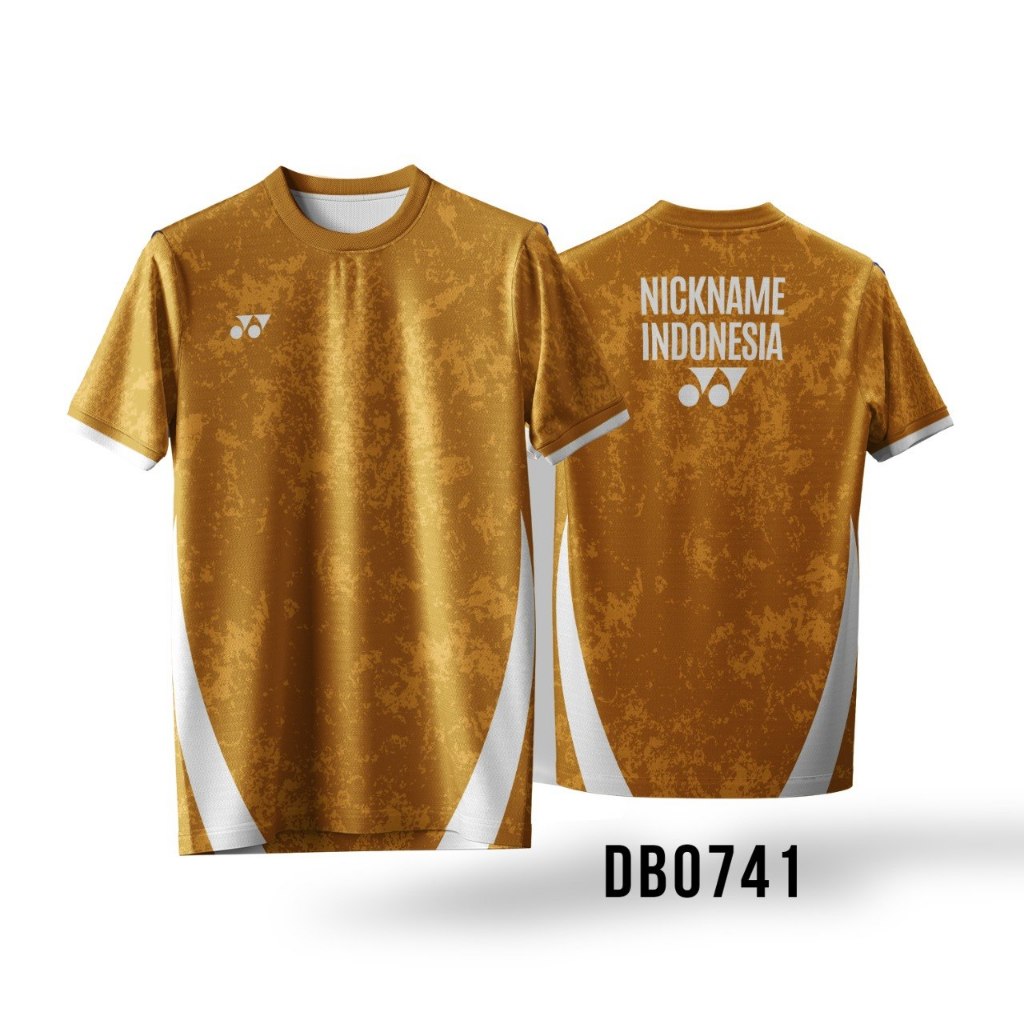 Kaos Jersey Badminton Custom Nama Nomor | Baju Badminton Pria Wanita | Free Desain