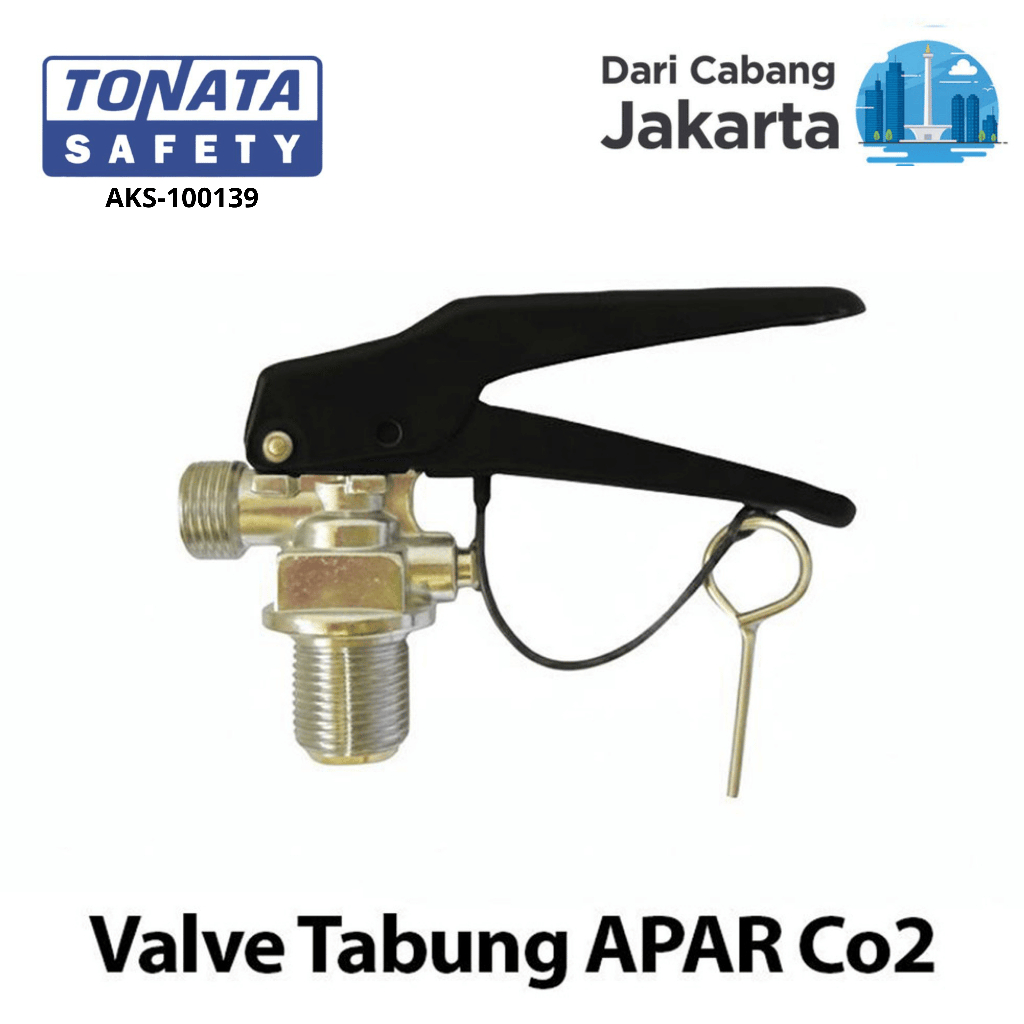 Valve Katup APAR Karbondioksida 2 Kg 3 Kg 5 Kg untuk Merk Tonata / Katup Tabung Pemadam Api CO2 / Va
