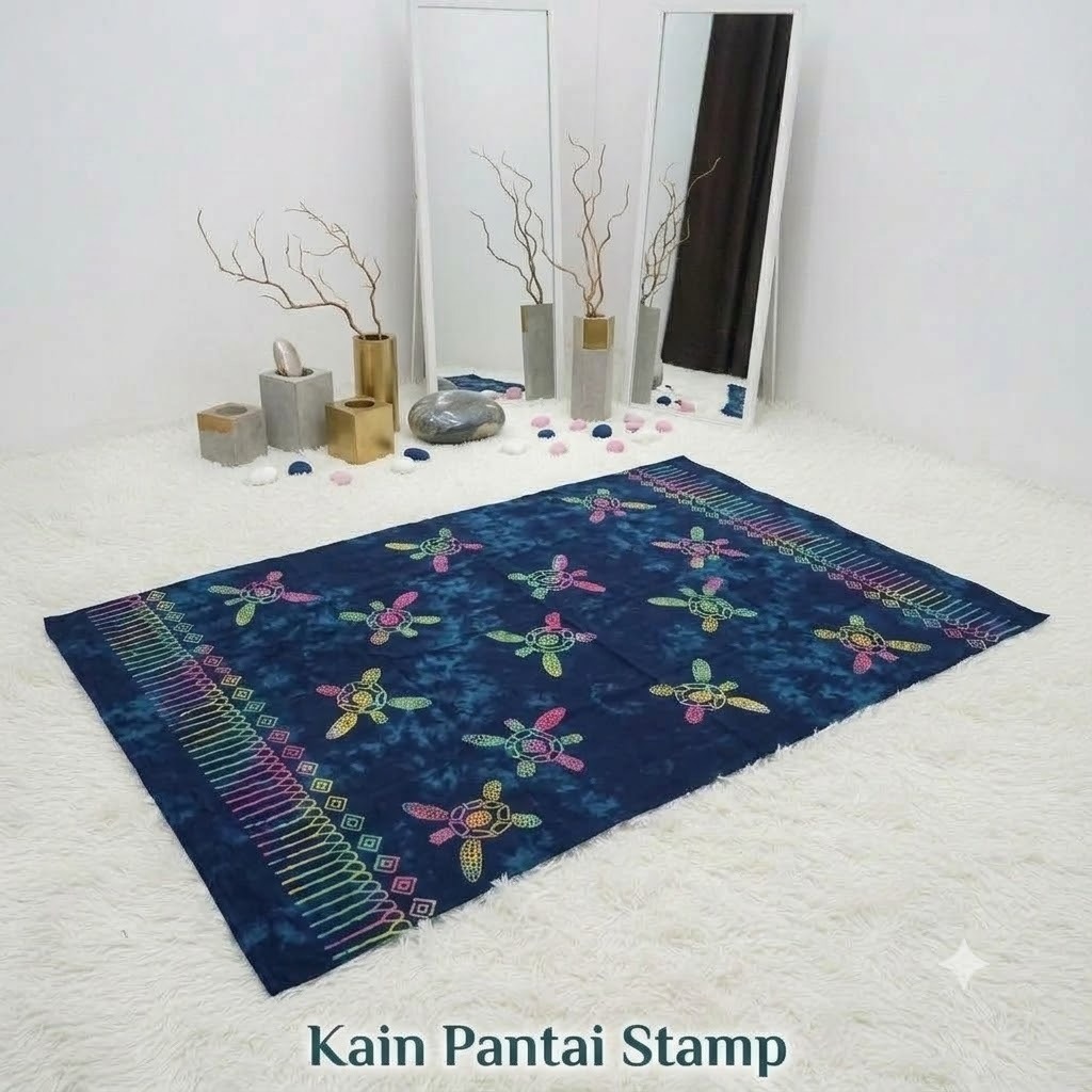 SARONG BALI/ KAIN PANTAI BALI STAMP
