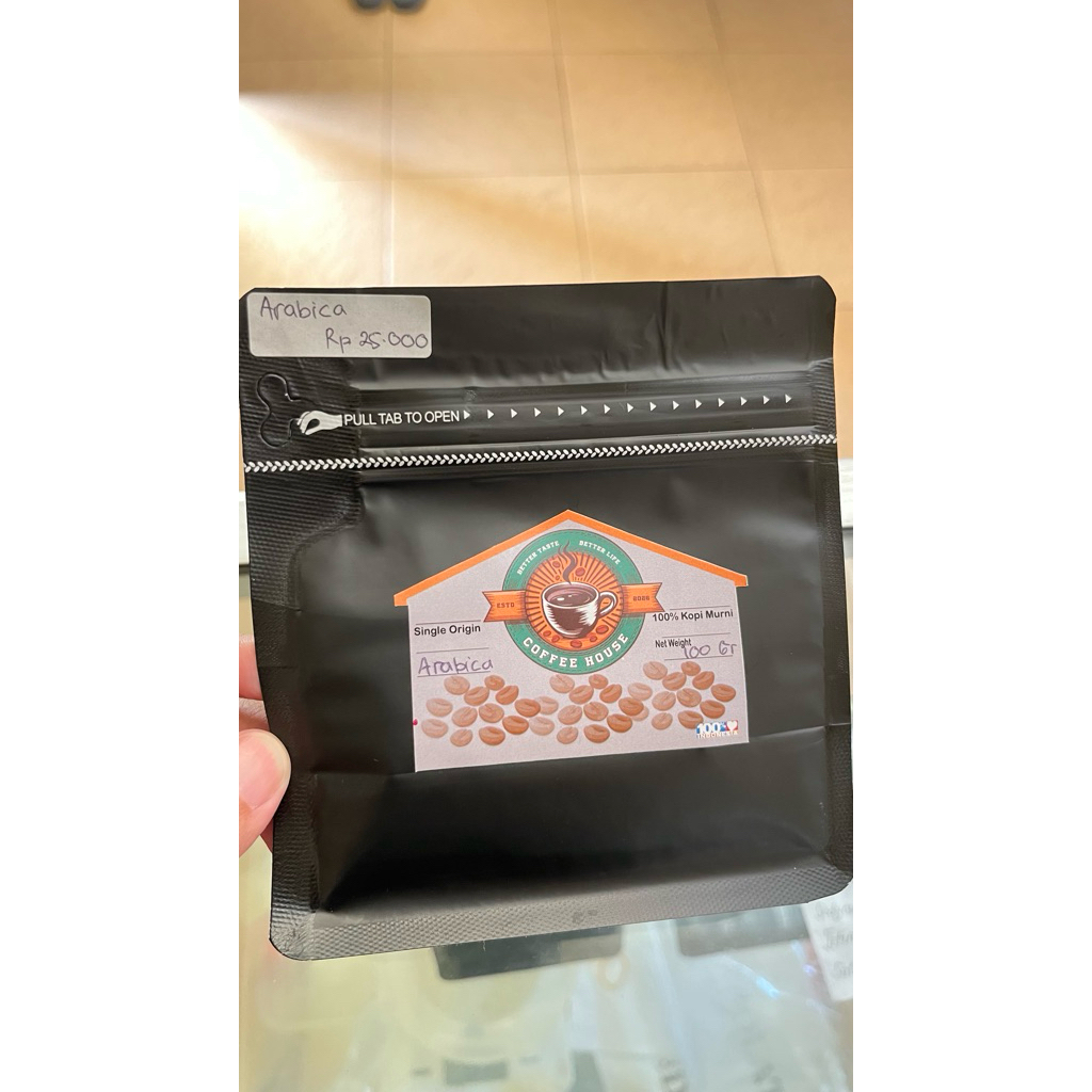 Kopi hitam asli Sindoro Temanggung 100gr