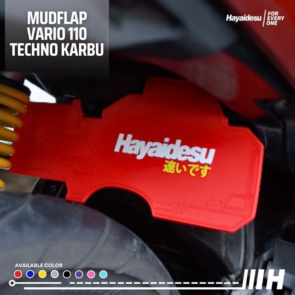 Hayaidesu Mudflap Honda Vario 110 Techno Aksesoris Variasi Penahan Lumpur