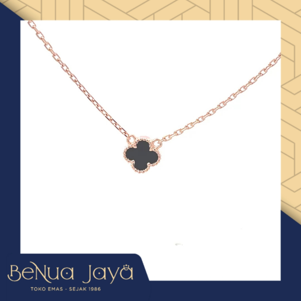 Kalung Clover Hitam 17K #00513564