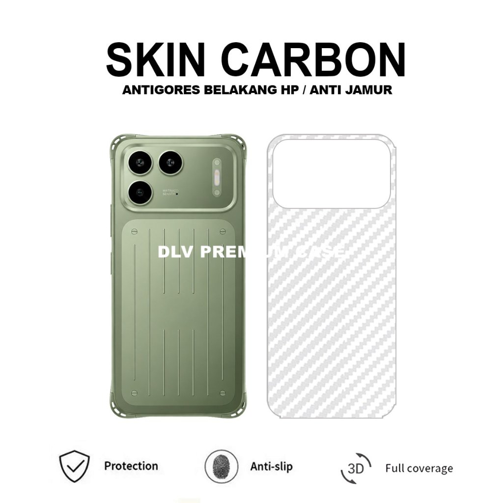 ITEL POWER 80 ITEL P40 ITEL P65 ITEL P55 4G ITEL P55 5G ITEL P70 SKIN CARBON TRANSPARAN ANTIGORES BE