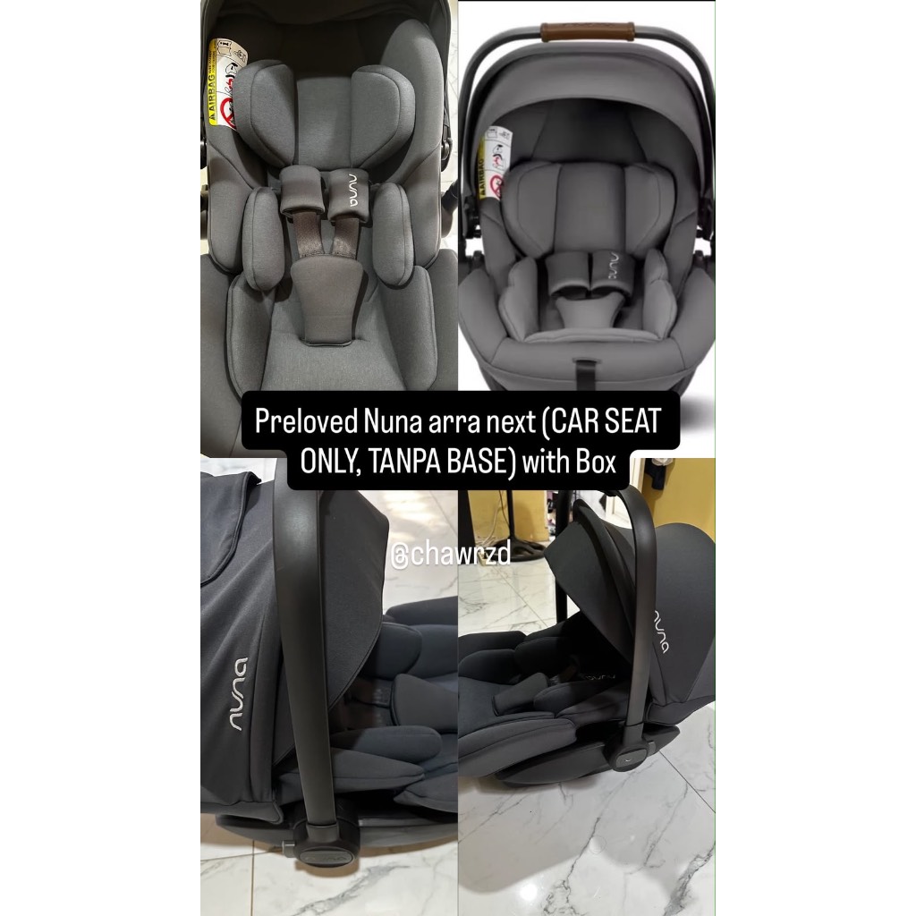 Preloved Nuna arra next (CAR SEAT ONLY, TANPA BASE) with Box