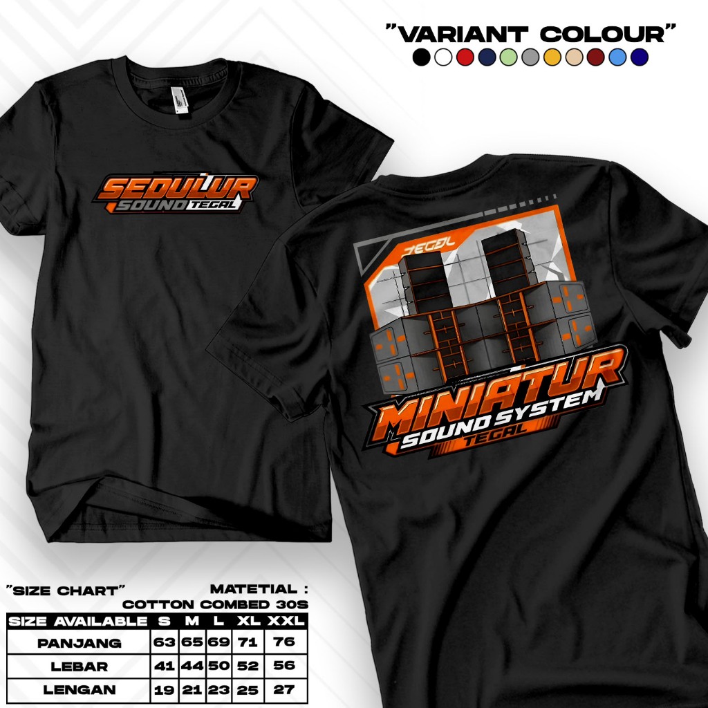 Kaos Pria Motif Sedulur Sound Tegal | Kaos Distro Pria Keren Terbaru 2026 | Baju Kaos Unisex | Katun