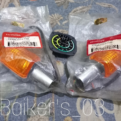 Winker Assy R L FR Lampu Sein Kanan Kiri Depan Honda Tiger Lama Tilam 2000 HGP 33400 33450 KCJ 730