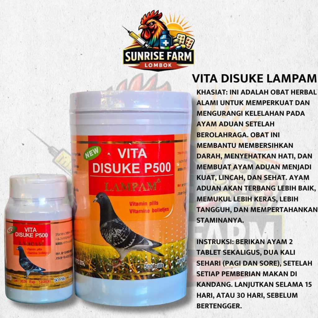 VITA DISUKE LAMPAM ORIGINAL RAWATAN AYAM / VITADISUKE LAMPAM IMPORT THAILAND / LAMPAM DISUKE