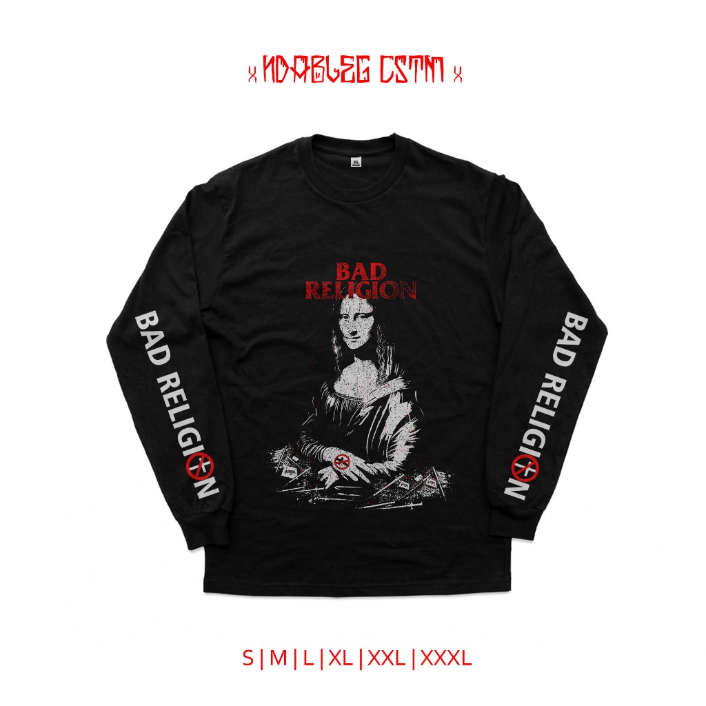 kaos bad religion monalisa tshirt band bad religion