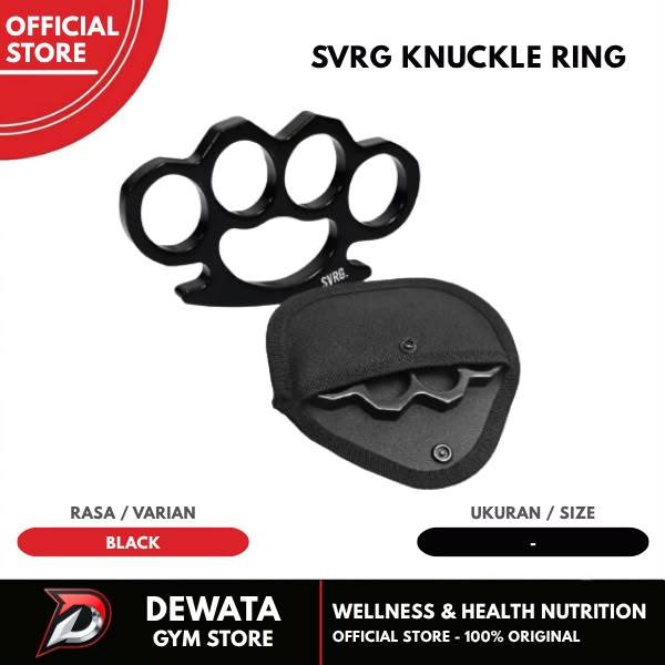 Svrg Knuckle Grip Hitam Aluminium Alloy Tebal & Tahan Lama