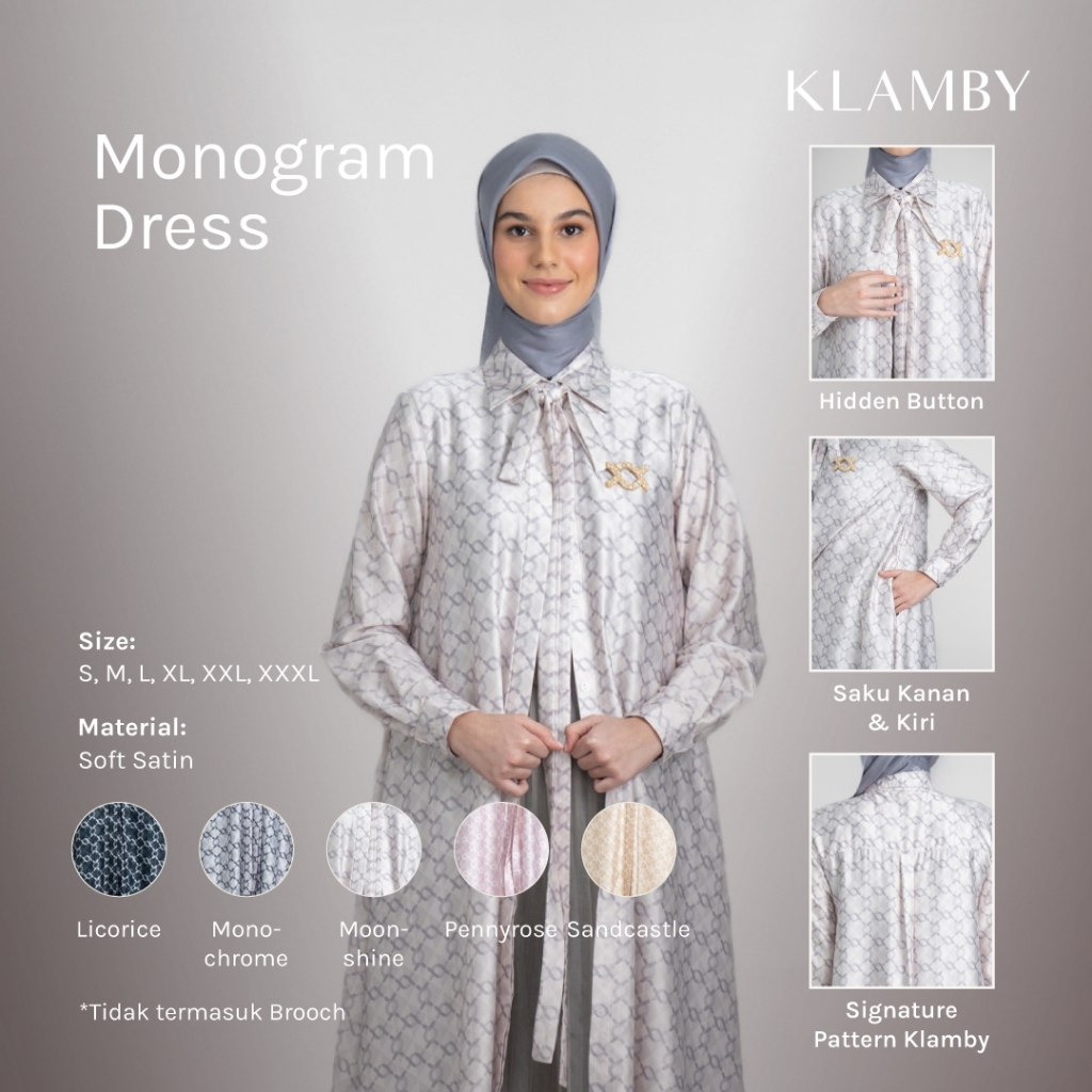 Klamby - Monogram Dress Moonshine