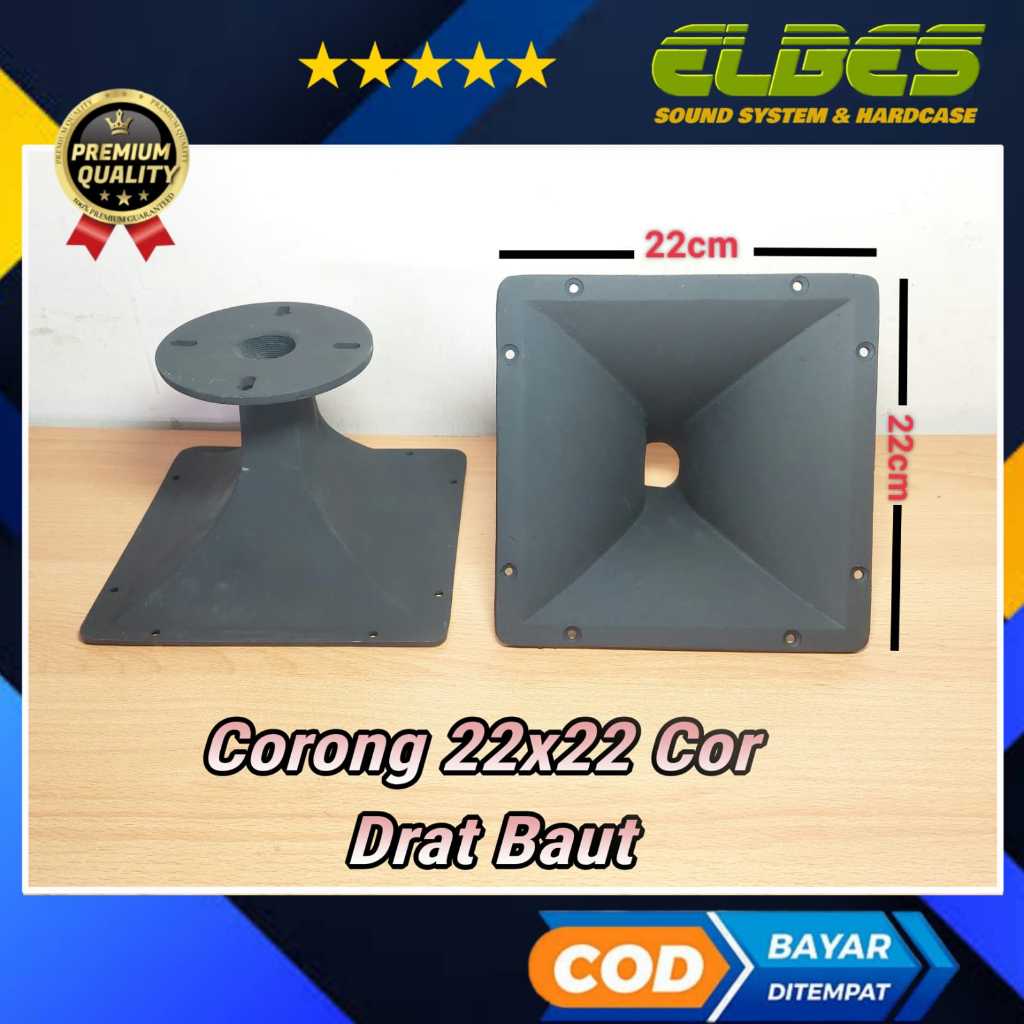 CORONG TWETER 22x22 alumunium HORN TWITER drat baut