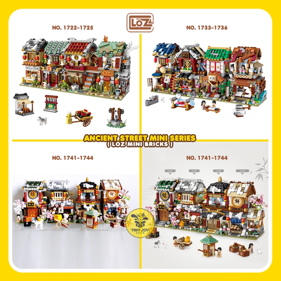 LOZ Mini Bricks ANCIENT BUILDING Bangunan Cina Tradisional Block Brick Mainan Membangun Susun Edukas