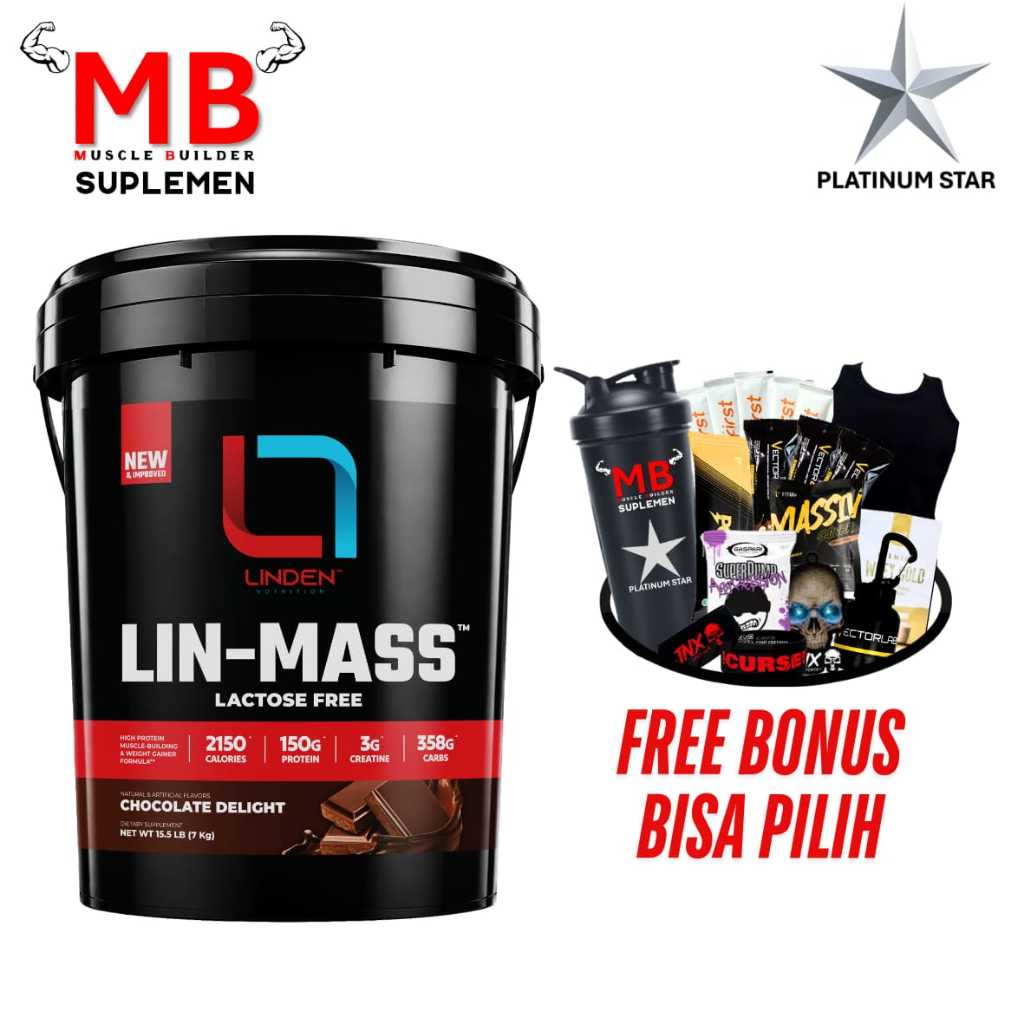 Lin Mass Linden Nutrition 15,5 lbs 7 kg LinMass Lin-Mass Protein Gainer Isolate Whey Protein 15,5lbs