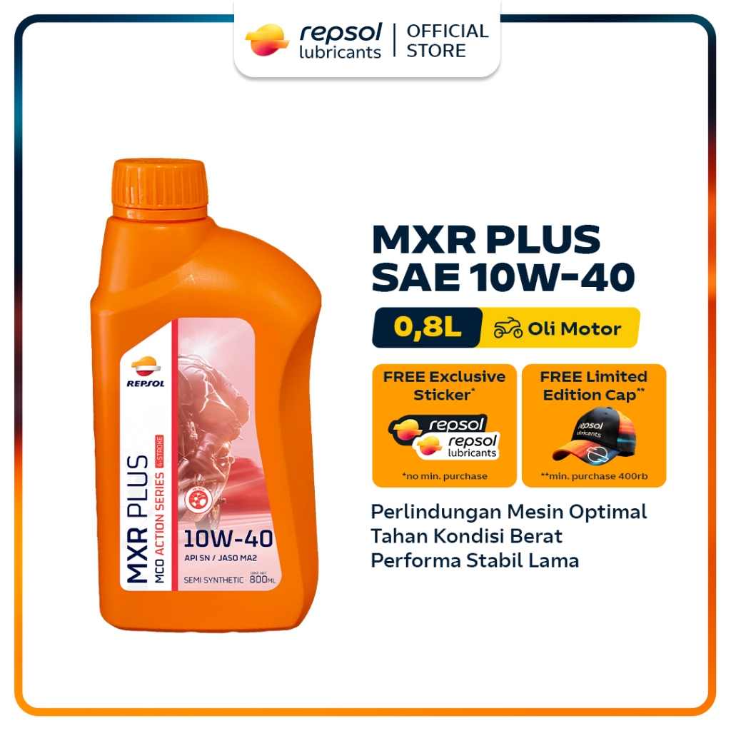 OLI MOTOR REPSOL MXR PLUS SAE 10W-40