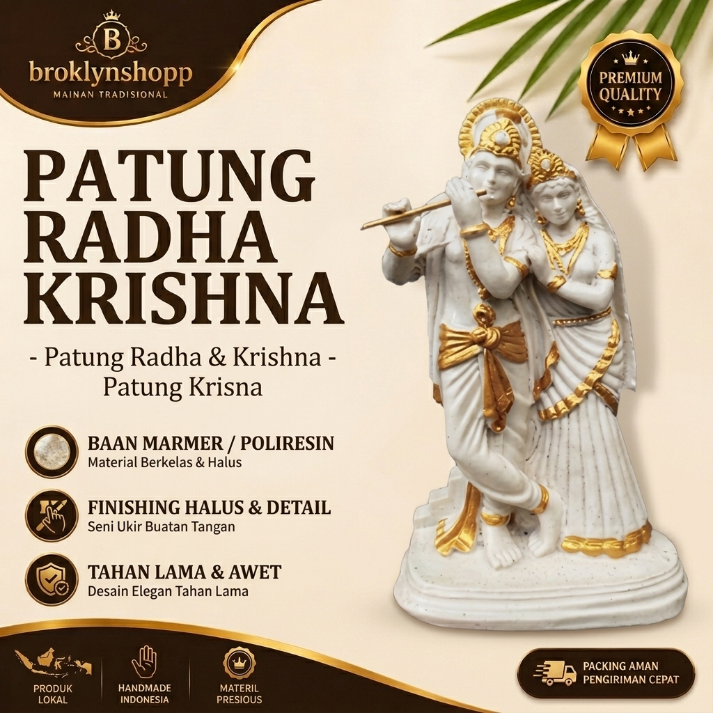 Patung Radha Krishna - Patung Radha & Krishna - Patung Krisna - Patung Dewa Krishna - Krishna - Kris