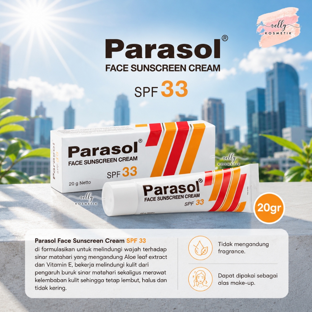 PARASOL Face Sunscreen Cream SPF 33 (ORANGE) 20gr