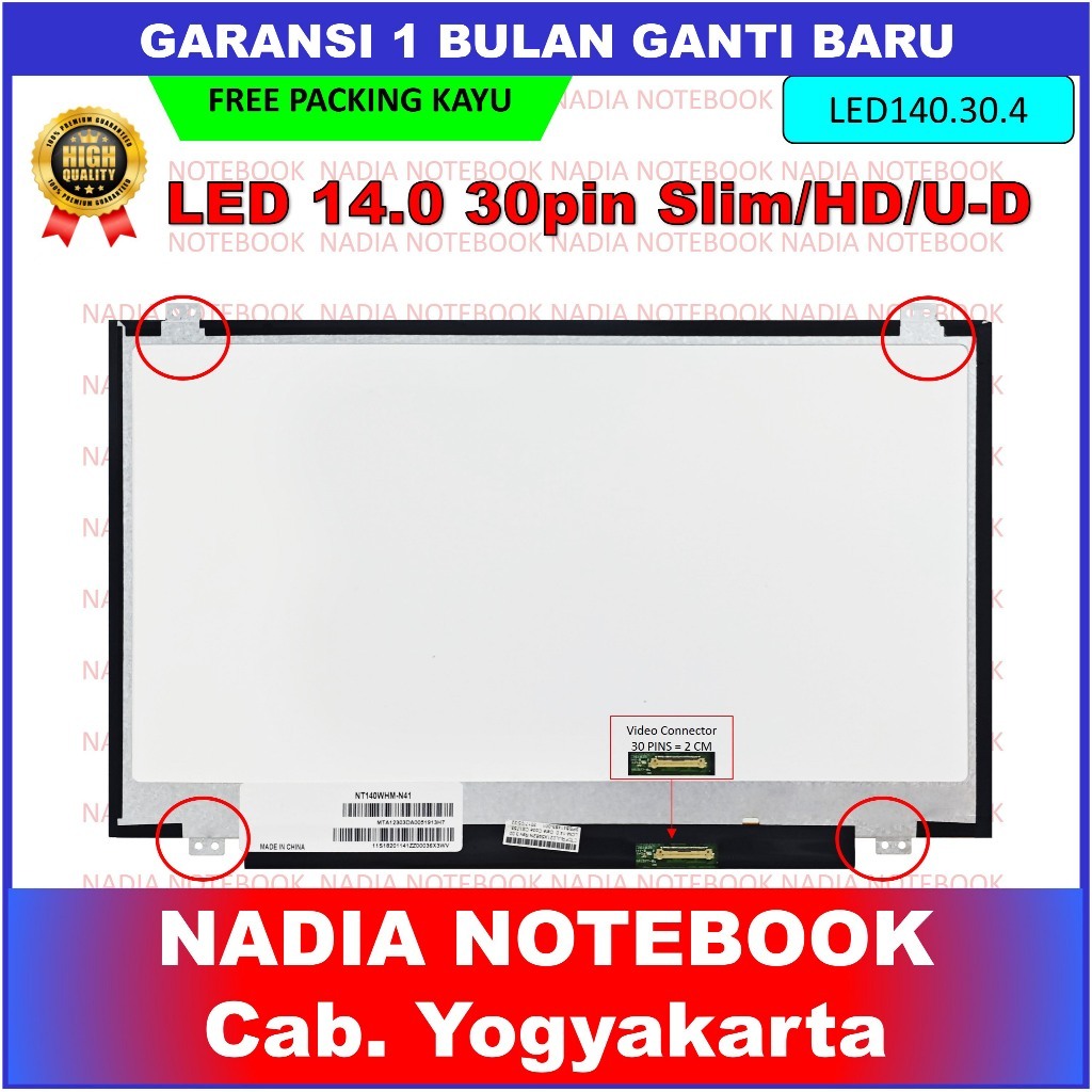 LCD LED Lenovo Thinkpad L440 S440 T440 T440P T450 14.0 Inch 30 Slim