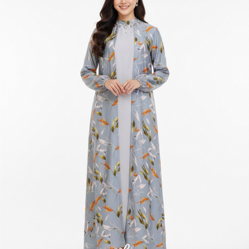 Dress Shalma Grays Blue |EIWA