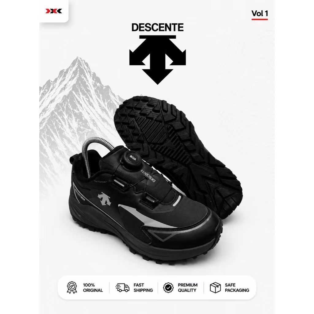 Sepatu Outdoor Descente FuTech Vol 2 BOA System Trail Run