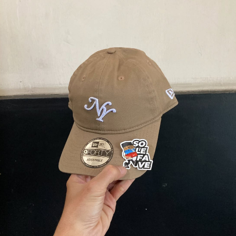TOPI NEW ERA 940UNST X MLB NY METS MLB KHAKI STRAPBACK ORIGINAL NO BOX