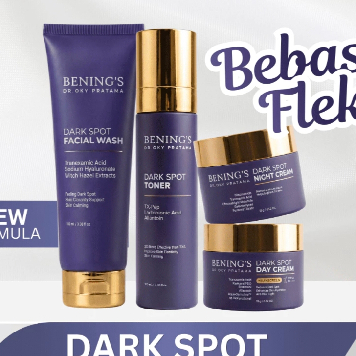BENINGS PAKET EXLUSIVE FLEK Bening Skincare Dr Oky Paket Skincare Wajah Flek Hitam Original