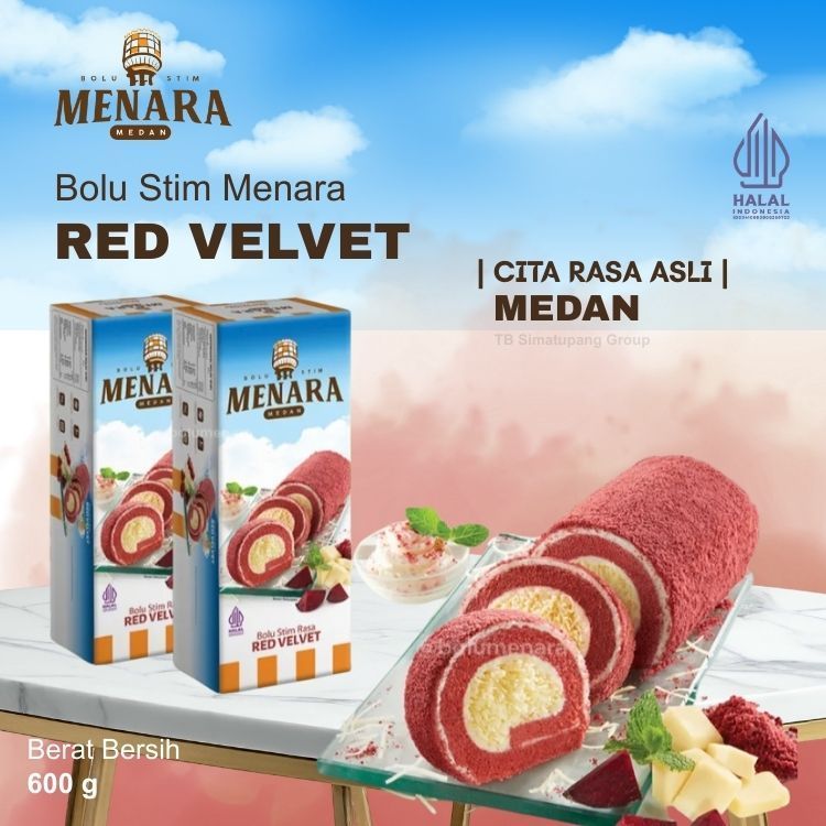 Bolu Menara Bolu Stim Red Velvet - 600gr