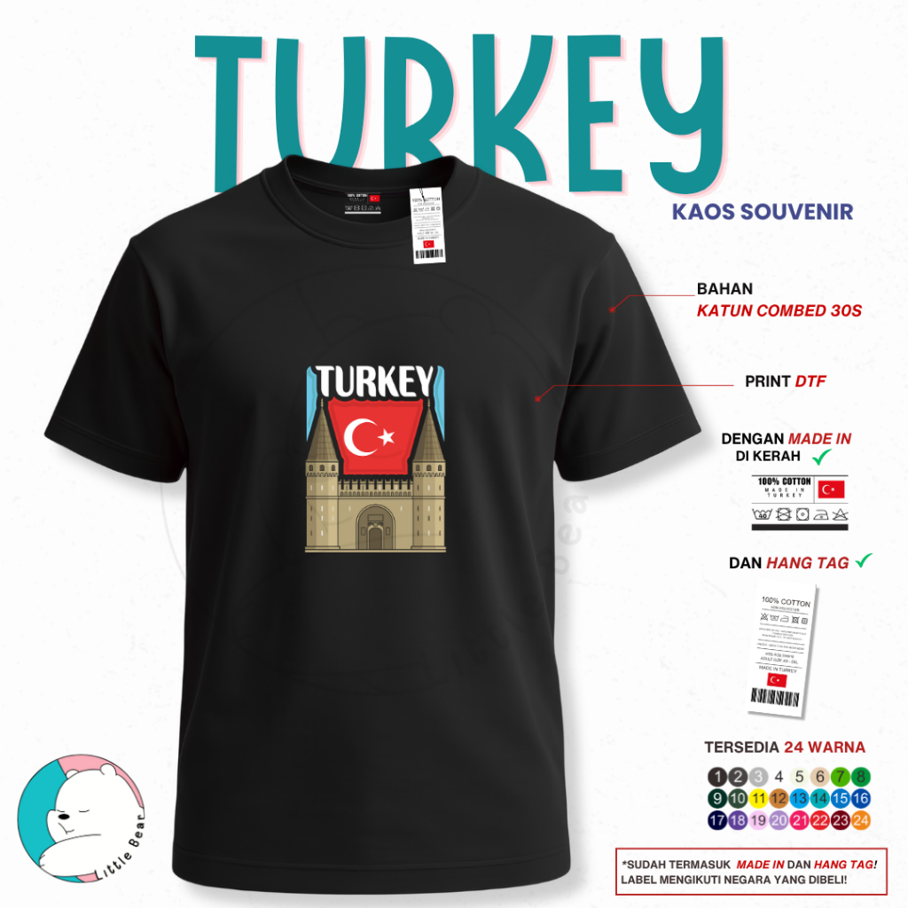 Kaos Souvenir Oleh Oleh Turki - Tshirt Souvenir Oleh Oleh Turki Type 1