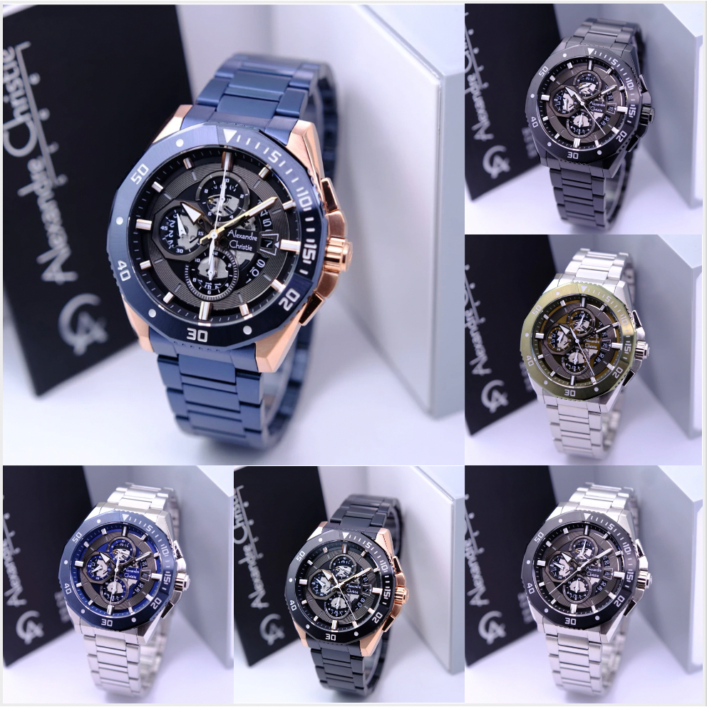 ALEXANDRE CHRISTIE PRIA AC 6624 / AC 6679 / AC 6660 JAM TANGAN PRIA ALEXANDRE CHRISTIE ORIGINAL